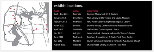 ONE by ONE - the movement is growing! Exhibit Locations 11272011